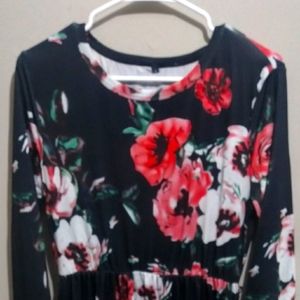 Floral Long Sleeve Dress
